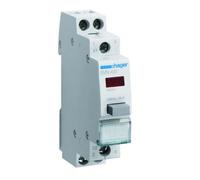 Pulsador con piloto rojo, 2NA, 16A, 250V