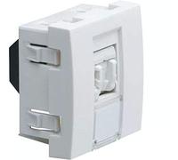 Hager Systo - Prise RJ45 Catégorie 6 UTP 2 module blanc