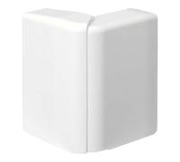Mouvement blanc réglable d'angle extérieur 20x80mm - Coude extérieur pour plinthe