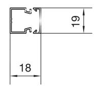 hager Tehalit Goulotte de câblage 20x20mm blanc trafic LFH200200 vws Quantité:2