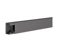 Goulotte électrique - HAGER - 40x60mm - PVC - Noir - 2m - IP30 - IK06