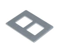 hager Tehalit Plaque de montage 2xRJ45 19,3x14,8 GTVDM012 Quantité:1