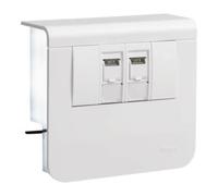 hager Tehalit Support d’appareil Connexion de données 2xCat.6A/SL20x55 vw SL200559079016 Quantité:1
