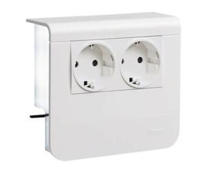hager Tehalit Support d’appareils Std 2 fois pré-câblé SL200559009016 Quantité:1