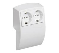 hager Tehalit Support d'appareil avec double prise L 2250 rws Quantité:1