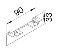 hager Tehalit Tablier support d’appareils 20x80mm blanc trafic SL20080AC vws Quantité:1