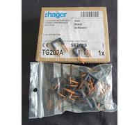 Hager TG200A - Lot de 50 cavaliers de pontage pour borne Quickconnect noir Neuf