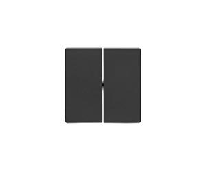 Hager - Touche double q1/Q3 anthracite velours