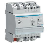 Hager TXA624C Monté sur rail DIN Actionneur blind/shutter 4 canaux