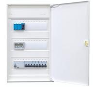 Hager VA36CN Répartiteur mural avec compteur à 3 rangées et protection contre les surtensions, câblage avec bornier I charge Legrand 1 FI 4 broches, 1 pôle 3 pôles + 5 pôles LS B16A