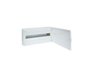 Hager Vertrieb-Wildermuth VS122PD Répartiteur encastré 1 rangée 22 m avec porte AP IP40 Blanc pur