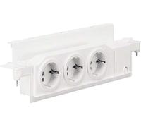 Hager VZ00HW Schuko-Steckdose, 3fach drehbar, für Volta, für Hohlwandmontage, 850°