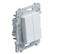 Hager WE044 Double poussoir Essensya 1O+1F