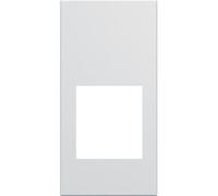 Hager WXD201B Enjoliveur prise rj45 gallery sans porte-étiquette 1mod. Pure