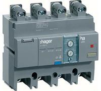 Hager x250 - Bloc différentiel pour X250 4 pôles 160 A réglable Support inférieur