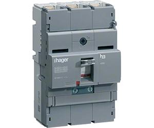 Hager x250 - Interrupteur automatique x250 4p3dn/2 40 ka 125 A TM réglable