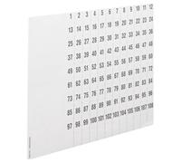 Hager ZZ90C Carré Blanc 1080pièce(s) étiquette auto-collante - Étiquettes auto-collantes (Blanc, Carré, Noir sur blanc, Universel, Papier, 297 mm)