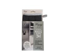 Hagerty A102228 Gant de nettoyage en microfibre pour acier inoxydable et aluminium Gris