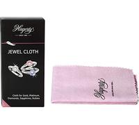 Hagerty Chiffon de nettoyage pour bijoux - Chiffon de nettoyage pour pierres précieuses - Doré glatinum - 36 x 30 cm - En coton imprégné - Chiffon de polissage efficace pour diamants, saphirs et rubis
