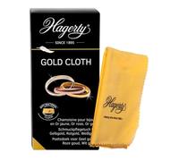 Hagerty Gold Cloth Chiffon pour l'or 36 x 30cm I Chamoisine imprégnée 100 % coton I Chamoisine de polissage efficace pour nettoyer et entretenir l'or jaune, blanc ou rose I Pour un éclat renouvelé