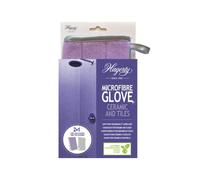 Hagerty Microfiber Glove Tiles & Ceramics Gant en microfibre 23 x 13 cm I Gant de nettoyage pour carrelage et surfaces en céramique comme baignoire receveur de douche I Anti-rayures et non pelucheux I