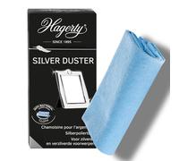 Hagerty Silver Duster Chiffon de nettoyage anti-ternissement pour l'argent I 55 x 35 cm I Tissu traité 100% coton I Chamoisine efficace pour tout objet en argent et en métal argenté
