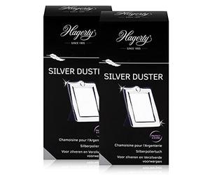 Hagerty Silver Duster Lot de 2 chiffons en coton pour argent 36 x 55 cm