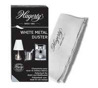 Hagerty White Metal Duster I Chiffon 100% coton pour le nettoyage de l'acier inoxydable I Chiffon de polissage I Torchon en coton I Effet anti-taches I Pour les objets en métal blanc