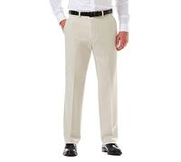Haggar Cool 18 Pro Pantalon Avant Plat Coupe Classique Standard et Grandes Tailles décontracté, chaîne, 40 W/34 L Homme