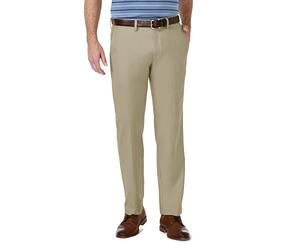 Haggar Cool 18 Pro Straight Fit Flat Front Casual Pant - Pantalon décontracté - Cool 18 Pro Pantalon décontracté Coupe Droite Devant Plat - Homme