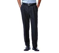 Haggar Men's Cool 18 Heather Solid Pant - Regular - 38W x 32L - Black