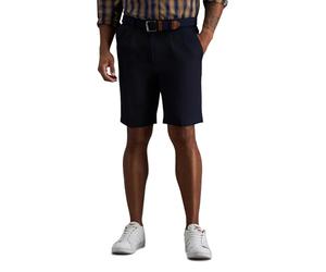 Haggar Men's Cool 18 Hidden Expandable-Waist Pleat-Front Short
