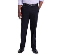 Haggar Men's Iron Free Premium Khaki Classic Fit Flat Front Expandable Waist Casual Pant