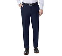 Haggar Men's Premium Comfort Stretch Slim Fit Dress Pant, Blue, 36Wx32L