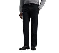 Haggar Men's Premium No Iron Straight Fit Invisible Flex Waist Plain Front Pant, Black, 36x34