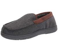 Haggar Pantoufle vénitienne pour homme intérieur/extérieur avec mousse à mémoire de forme confort, Feutre gris, X-Large