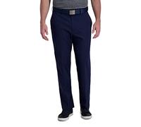 Haggar Pantalon Cool Right Performance Flex Solid Coupe Classique Devant Plat pour Homme, Midnight, 32W x 32L