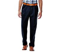 Haggar Pantalon de Travail pour Homme en sergé sans Repassage - Tailles Standard et Grandes Tailles, Bleu Marine, 38W / 30L