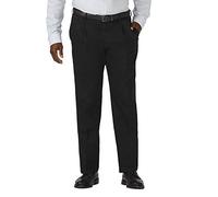 Haggar Pantalon de Travail pour Homme sans Repassage avec Taille Extensible dissimulée, Noir, 44W / 29L