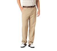 Pantalon décontracté 18 Haggar pour Homme, Plat sur Le Devant, Taille Extensible dissimulée - Beige -