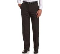 Haggar Pantalon décontracté 18 pour Homme, Plat sur Le Devant, Taille Extensible dissimulée - Noir -
