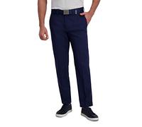 Haggar Cool Right Performance Flex Straight Fit Flat Front Pant-reg. and Big & Tall Pantalon décontracté, Midnight, 38 W/32 L Homme