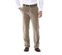 Haggar Pantalon en Velours côtelé à Taille Extensible, Coupe Classique et Droite, Devant Plat décontracté, Kaki, 34 W/32 L Homme