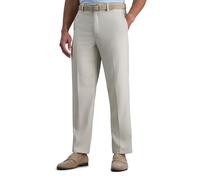 Haggar Cool 18 Pro Classic Fit Flat Front Casual Stretch Performance Golf Pant Pantalon décontracté, chaîne, 38W x 29L Homme
