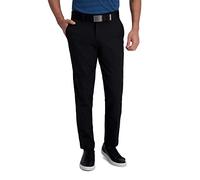 Haggar PLN SLD HTR Pantalon décontracté, Noir, 29 W/32 L Homme