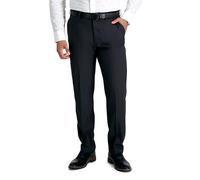Haggar Premium Comfort Dress Pant-Straight Fit Flat Front (Regular and Big & Tall Sizes) Pantalon, Charbon, 33W / 30L Homme