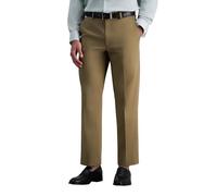 Haggar Pantalon décontracté Kaki de qualité supérieure, Coupe Classique, Devant Plat Standard et Grandes Tailles, 40 W/32 L Homme