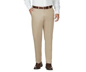 Haggar Work to Weekend Hidden Expandable Waist Classic Fit Flat Front Pant - Pantalon de Travail au W nd avec Taille Extensible dissimulée, ne nécessite Pas de Repassage, Devant Plat - Homme