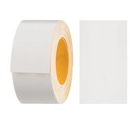 haggiy Bande de chant adhésive en mélamine, 40 mm x 5 m, maintien sûr sans repassage grâce à l'adhésif acrylique, bord, placage pour étagères/panneaux de bois (blanc brillant)