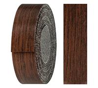 haggiy Bande de chant en mélamine avec colle thermofusible, 21 mm x 5 m | Bande de chant à repasser pour étagères et panneaux | Bande de chant - Décor : noyer du Canada